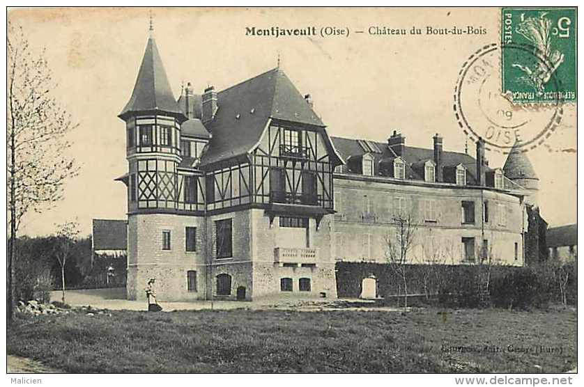 Oise - Ref A 149 - Montjavoult -  Château Du Bout -du-bois - Carte Bon état - - Montjavoult