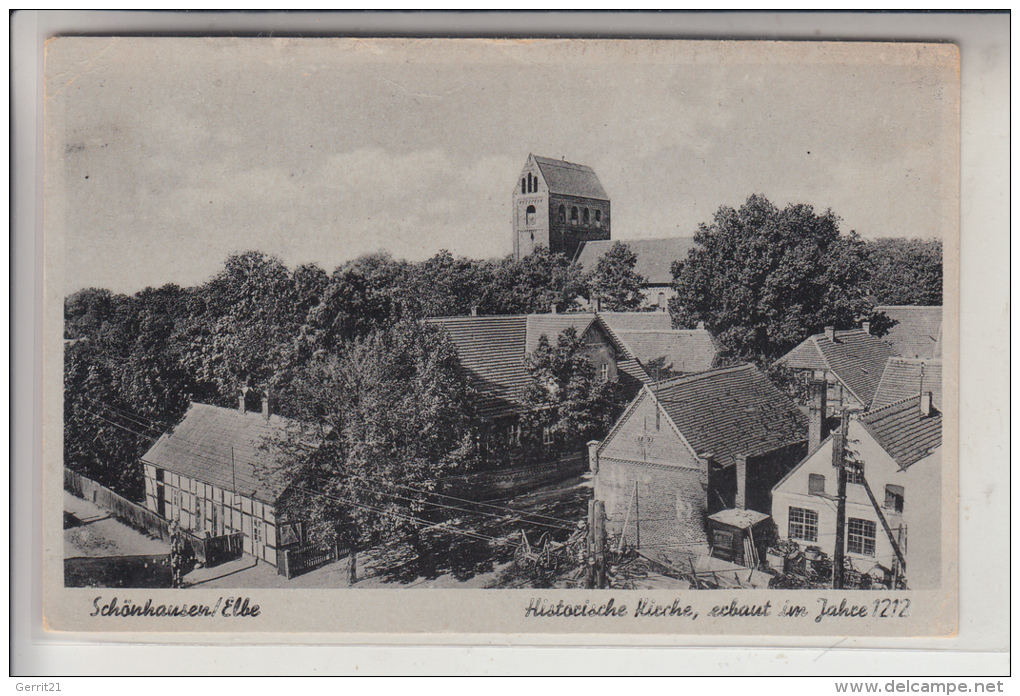 0-3520 SCHÖNHAUSEN, Historische Kirche - Stendal