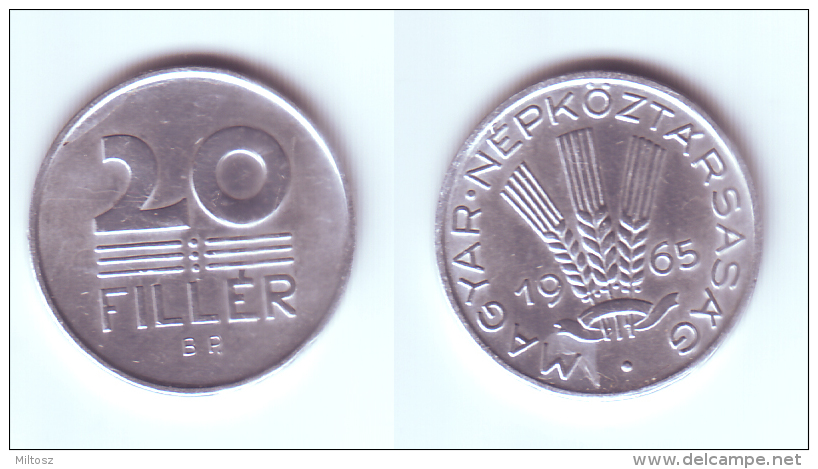 Hungary 20 Filler 1965 - Hongrie