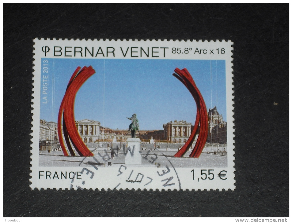 VARIETE SUR FRANCE 2013 YT ???? OBLITERE CACHET ROND - DEFAUT ESSUYAGE - BERNAR VENET - - Used Stamps