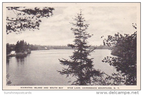 New York Adirondack Mountains Hiawatha Island And South Bay Star Lake Albertype - Adirondack