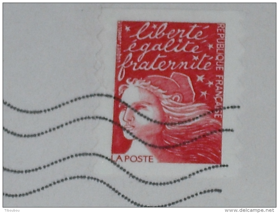 VARIETE SUR MARIANNE DE LUQUET - BANDE DE PHOSPHORE A CHEVAL - SUR LETTRE - - Storia Postale