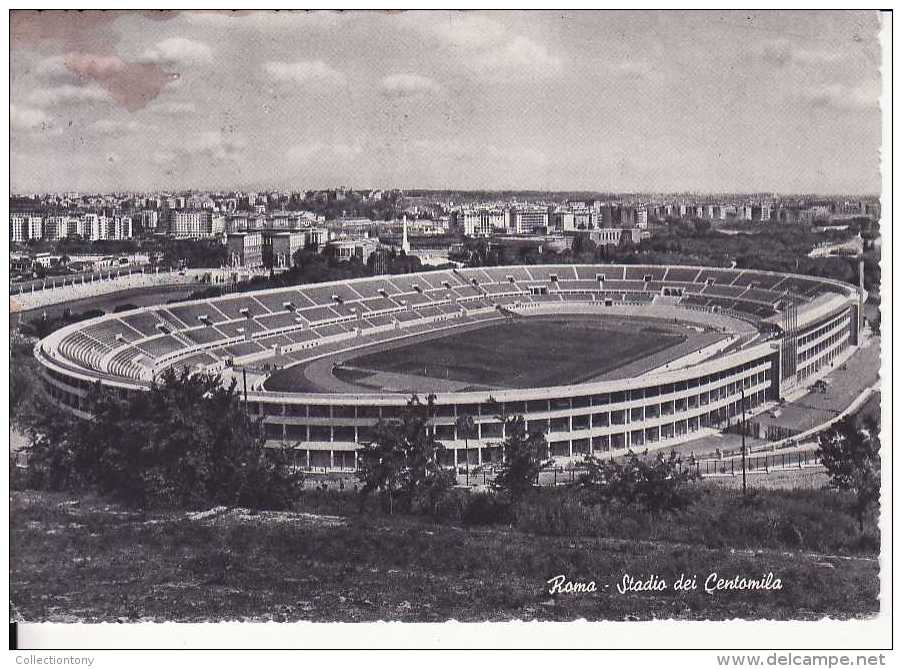 Roma - Stadio Dei Centomila - Formato Grande - Viaggiata 1956 - Stades & Structures Sportives