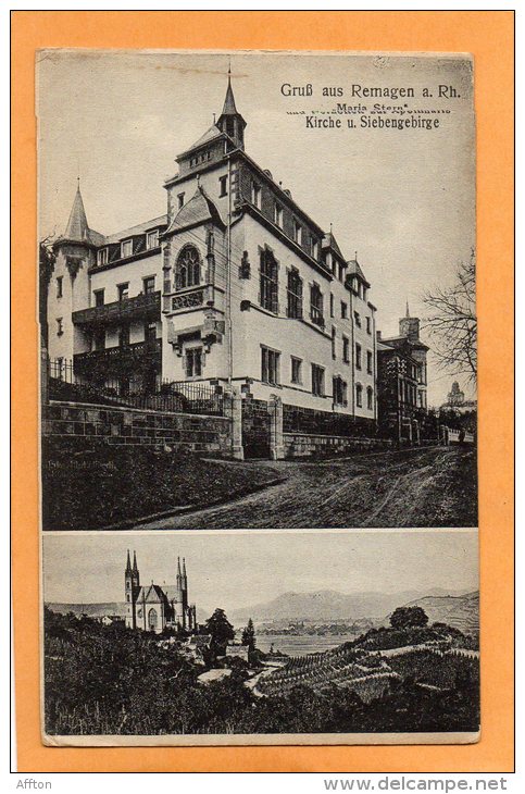 Gruss Aus Remagen A Rh Maria Stern 1910 Postcard - Remagen