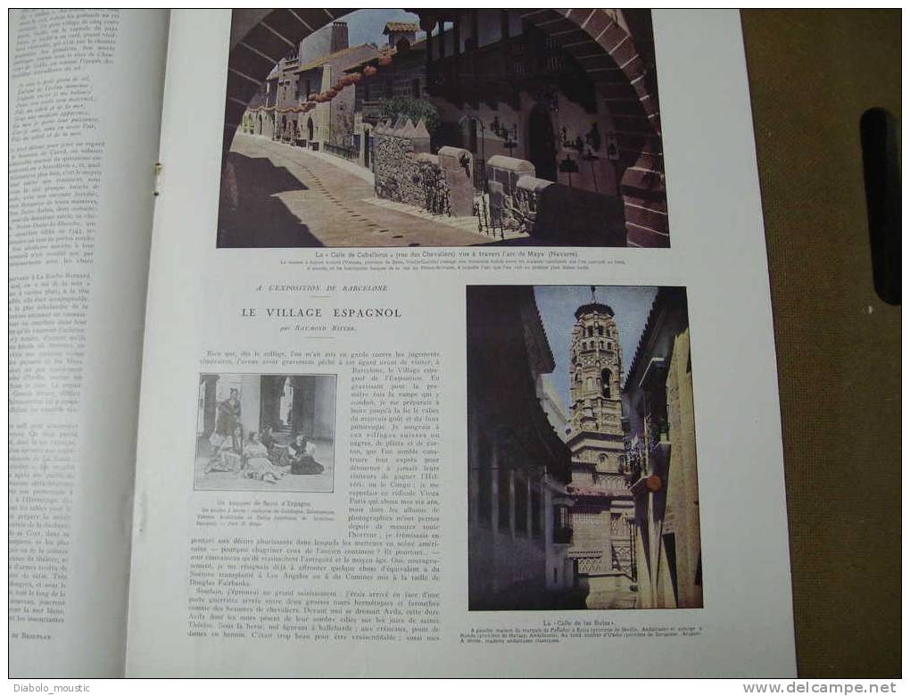 1929 Maneuvre De La MARNE ?;Nazareth ; Guérande,La Baule,La-Roche-Bernard,Ba Tz; Village Espagnol ; GRECE - L'Illustration