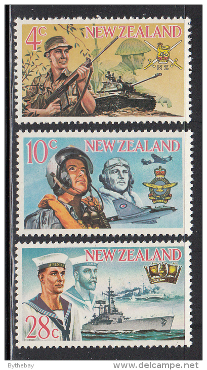 New Zealand MNH Scott #409-#411 Set Of 3 Armed Forces - Nuevos