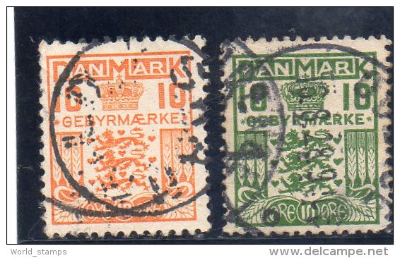DANEMARK 1926-31 TAXE O - Segnatasse