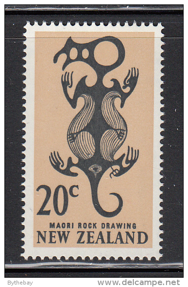 New Zealand MNH Scott #396 20c Maori Rock Drawing - Nuevos