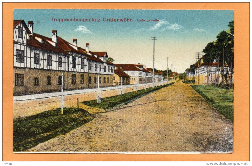 Truppenubungsplatz Grafenwohr Ludwigstrasse Old Postcard - Grafenwöhr