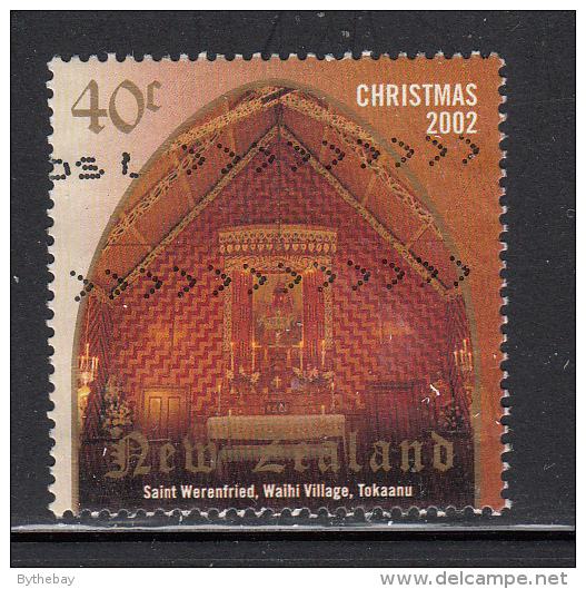 New Zealand Used Scott #1812 40c Saint Werenfried, Waihi Village, Tokaanu - Christmas - Oblitérés