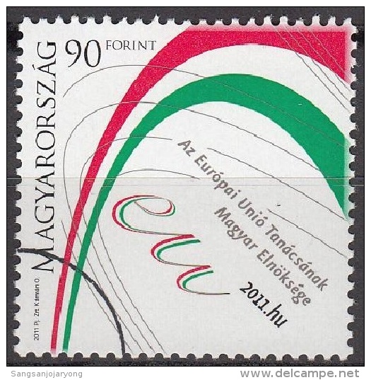 Specimen, Hungary Sc4182 Hungarian Presidency Of EU - Institutions Européennes