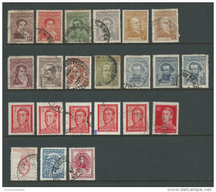 Collection Of Argentina MUH &  Used Nice Colourful Stamps Nice Scott Catalogue Value - Collections, Lots & Séries