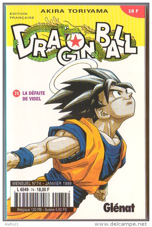 BD - DRAGON BALL N° 74 - JANVIER 1999 - A. Toriyama - La Défaite De Videl - Mangas [french Edition]