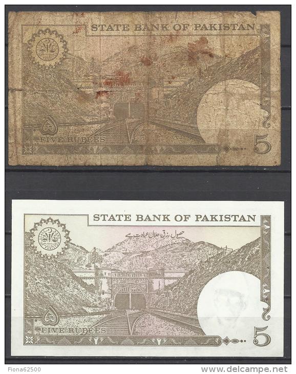 PAKISTAN . LOT DE 2  BILLETS . - Pakistan