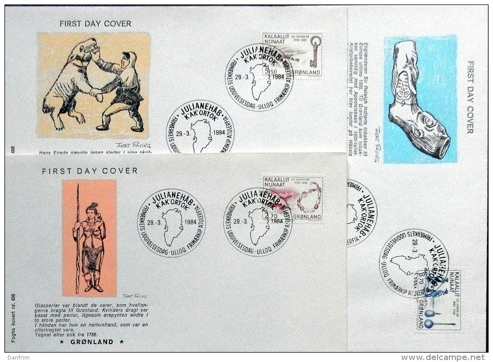 Greenland 1984 MiNr.148-50  FDC ( Lot Ks) FOGHS COVER - FDC