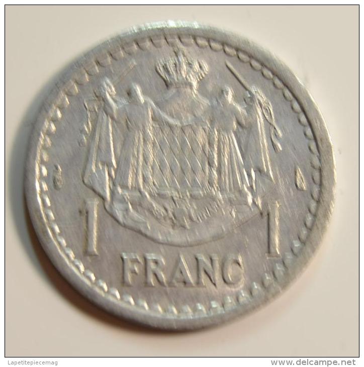 1 Franc Louis II Prince De Monaco - 1922-1949 Louis II