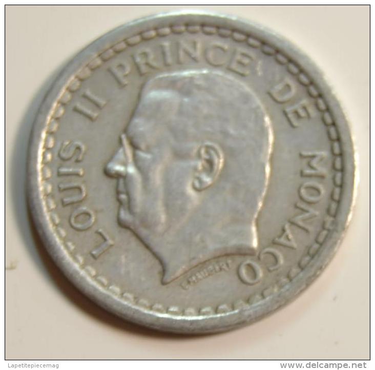 1 Franc Louis II Prince De Monaco - 1922-1949 Louis II