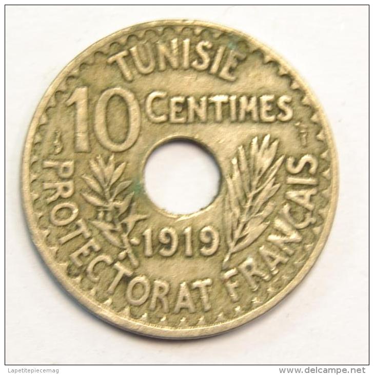 Tunisie 10 Centimes 1919 Protectorat Français - Tunesië