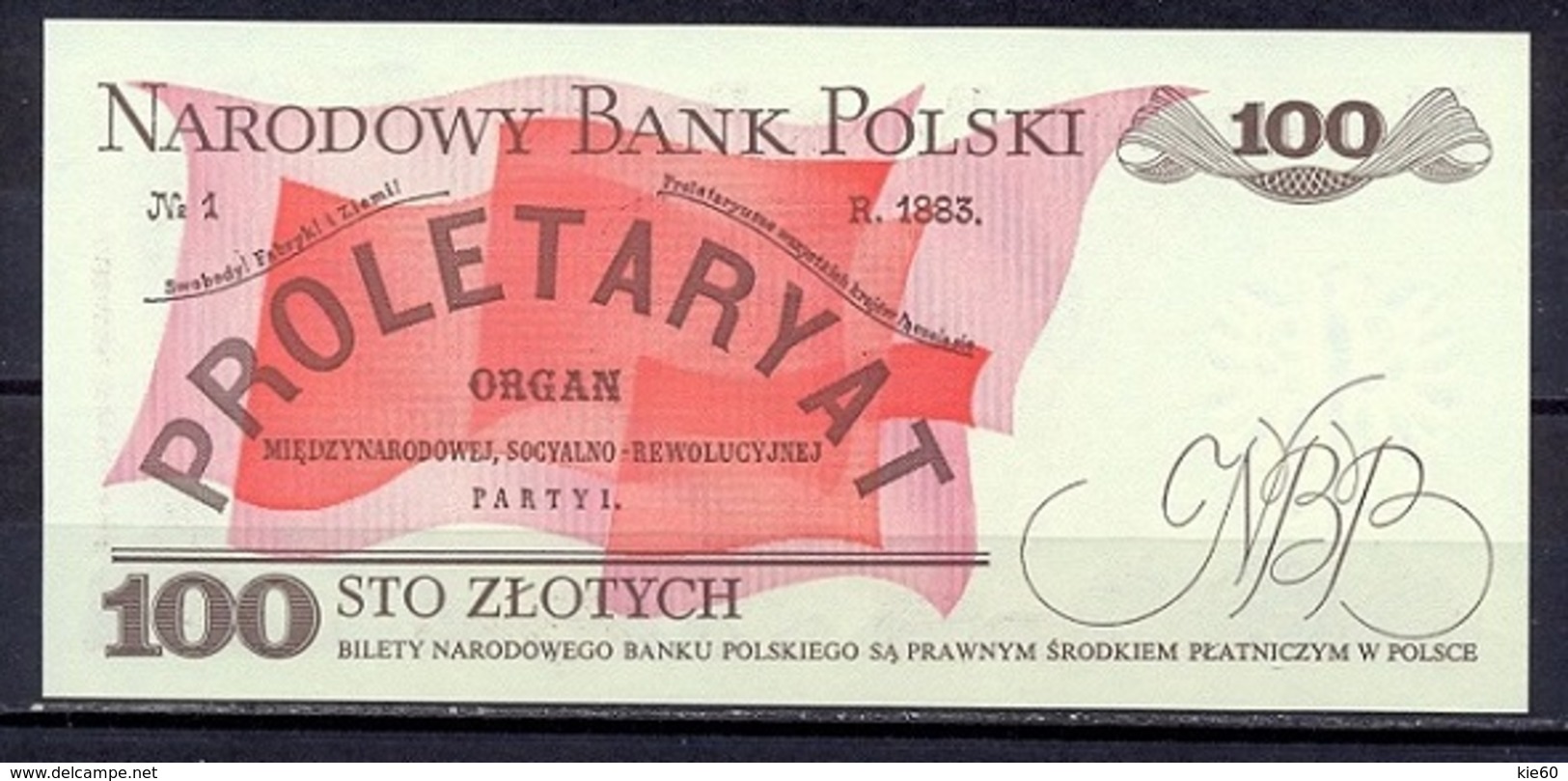 Poland  - 1986  - 100 Zl ..s RY... UNC P143c - Poland