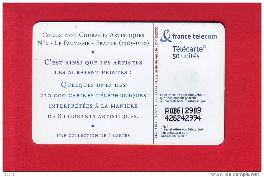 1 - Telecarte Publique Le Fauvisme Courant Artistique 2 ( F1101 SO3 ) - 2000