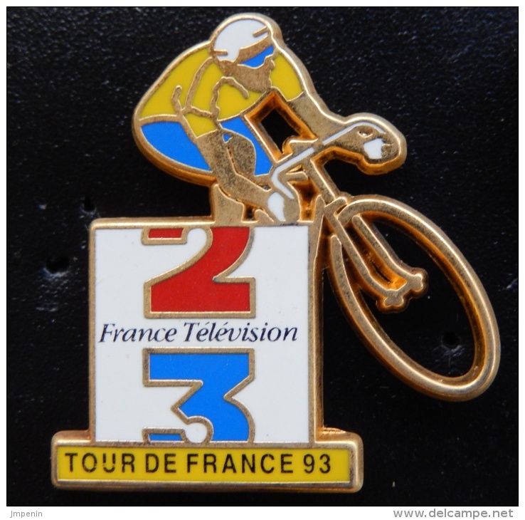 Pin's Vélo Tour De France 1993 France Télévision - Cyclisme