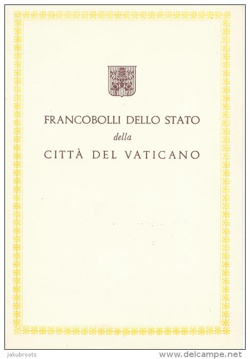 1973. VATICAN. SPECIAL SOUVENIR 4 PAGE FOLDER  WITH SET OF VATICAN STAMPS. - FDC