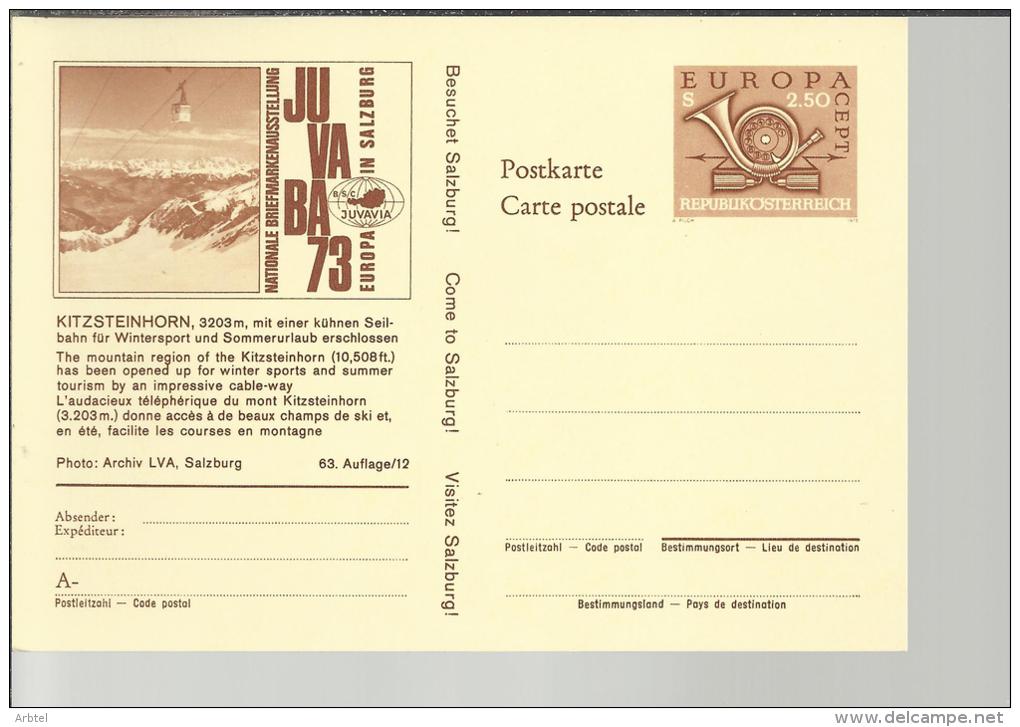 AUSTRIA ENTERO POSTAL JUVABA73 KITZSTEINHORN TELEFERICO MONTAÑA - Other & Unclassified