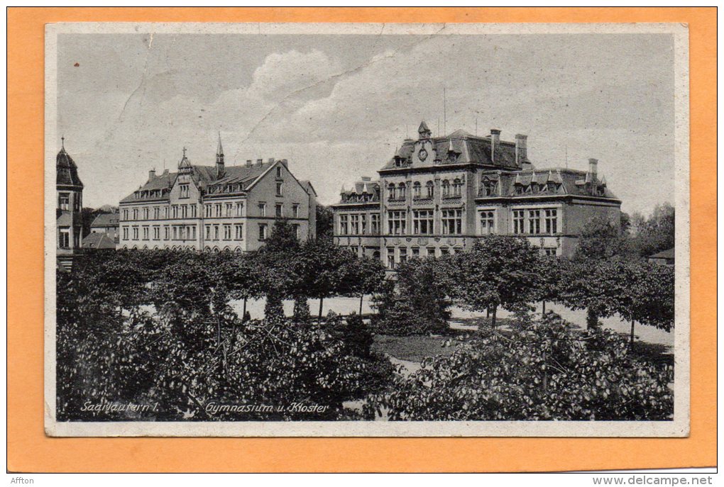 Saarlautern 1 Gymnasium U.  Kloster 1940 Postcard - Kreis Saarlouis