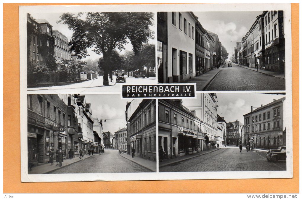 Reichenbach I V Bahnhof Strasse 1941 Postcard - Reichenbach I. Vogtl.