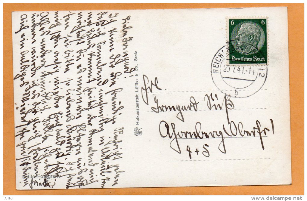 Reichenbach I V Bahnhof Strasse 1941 Postcard - Reichenbach I. Vogtl.