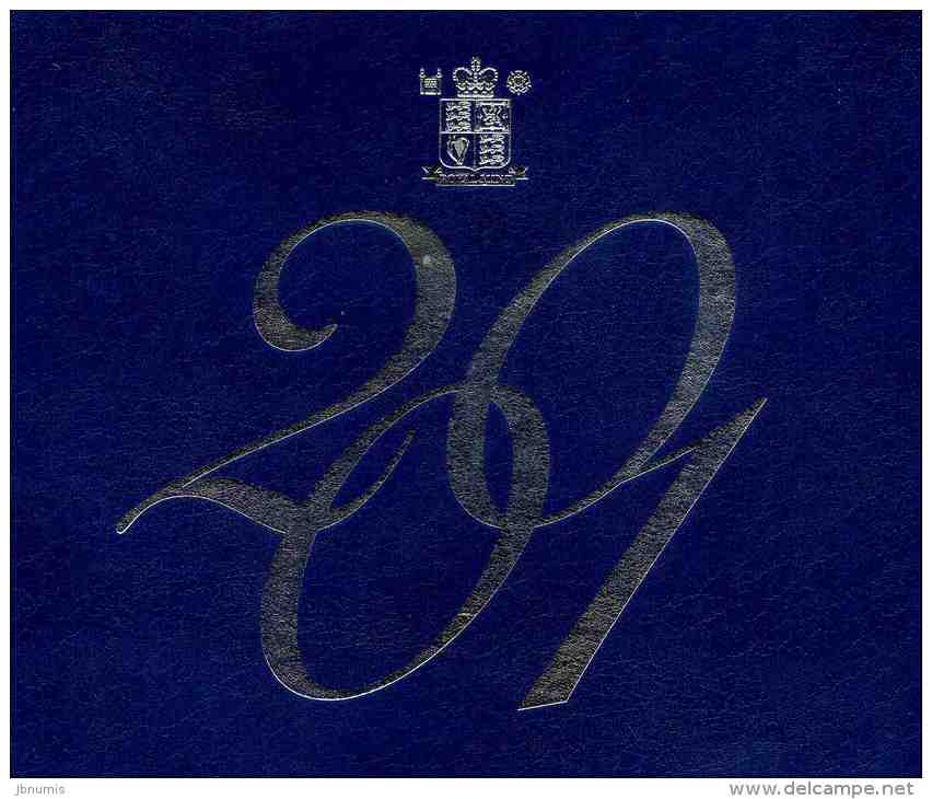 Grande-Bretagne Great Britain Coffret Officiel Proof BE PP 1 Penny à 5 Livres 2001 Reine Victoria KM PS129 - Mint Sets & Proof Sets