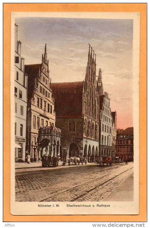 Munster Stadtweinhaus Old Postcard - Muenster