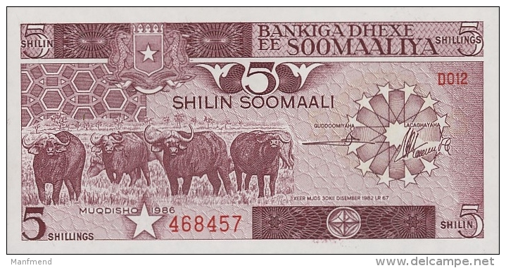 Somali - P 31 -  5 Shilin- -1986 - Unc - Somalia