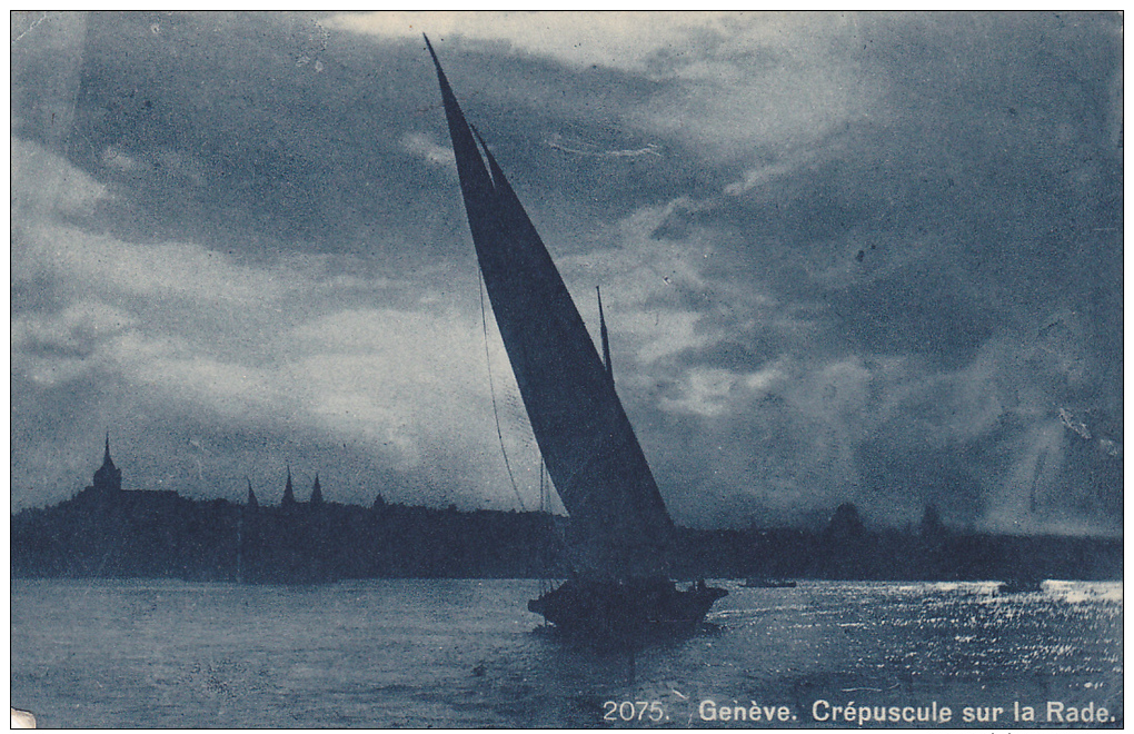 Geneve. Crepuscule Sur La Rade , Switzerland , 00-10s - Genève