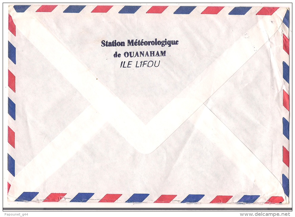 Lettre Nouvelle Calédonie 1994 ( Station De Ouanaham Ile Lifou Service De La Météorologie ) - Covers & Documents