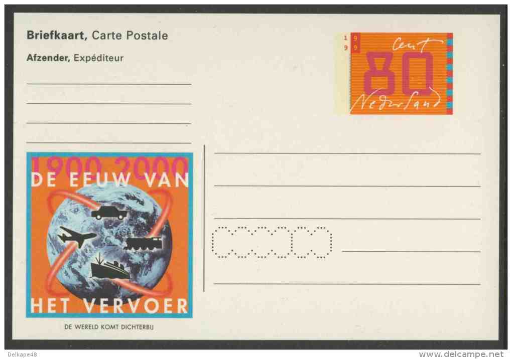 Nederland Netherlands Pays Bas 1999 Postcard - 	“De Eeuw Van Het Vervoer” - Other & Unclassified