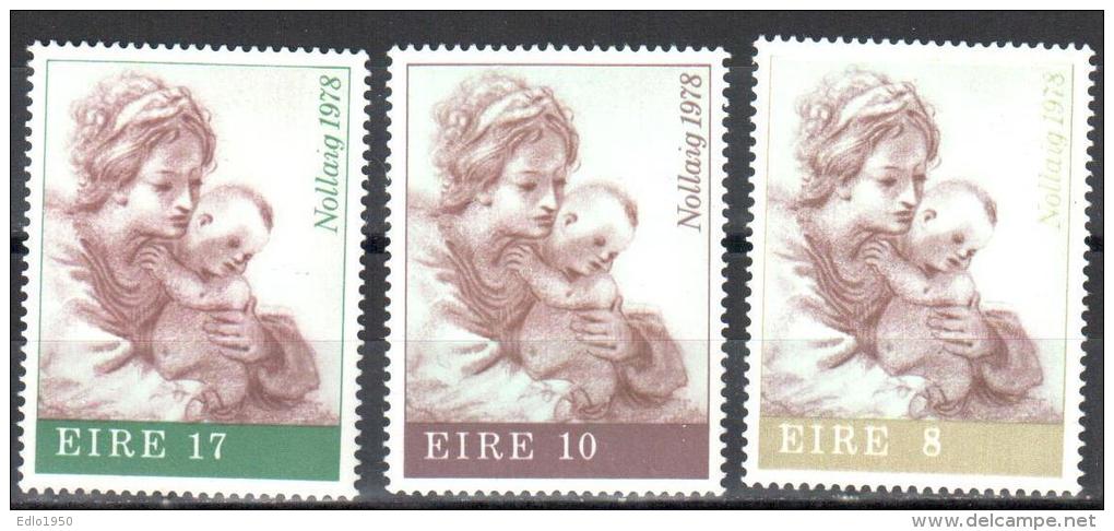 Ireland 1978 Christmas Art  Mi.388-390 MNH (**) - Unused Stamps