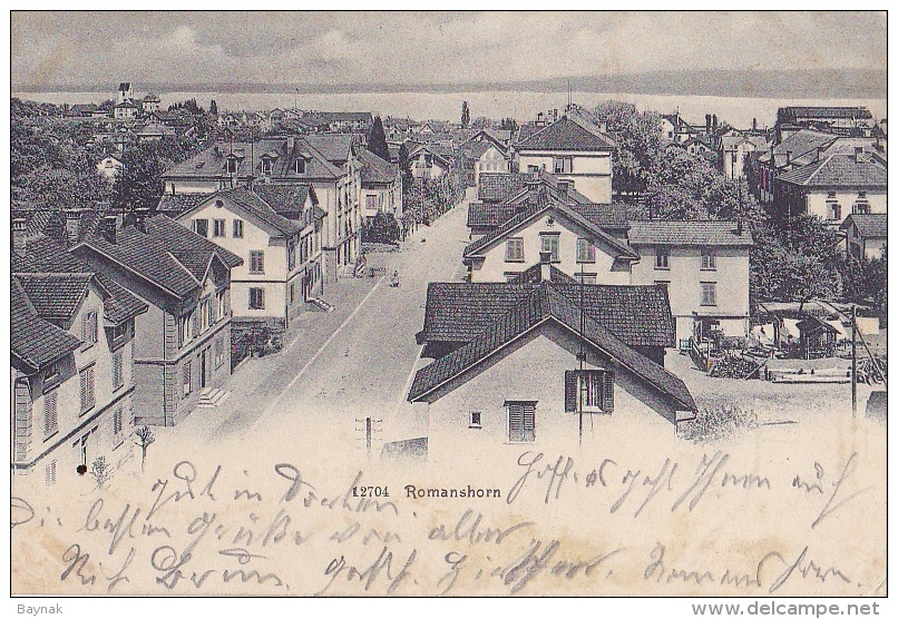 TG1  --  ROMANSHORN  --  1906  ( DUNNE PAPIER ) - Romanshorn