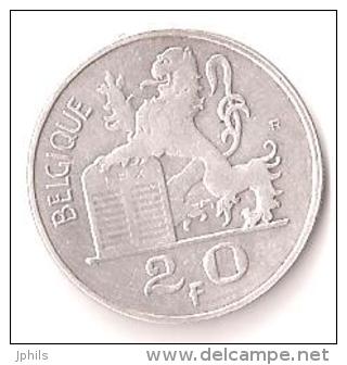 20 F BELGIQUE 1949 Argent - 20 Francs