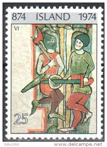 Iceland 1974 Art  Mi.492MNH (**) - Unused Stamps