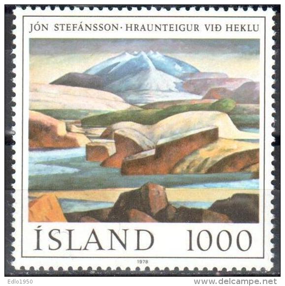 Iceland 1978 Art Painting Gemalde Mi.535 MNH (**) - Ungebraucht