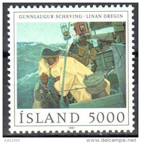 Iceland 1981 Art Painting Gemalde Mi.572 MNH (**) - Ungebraucht