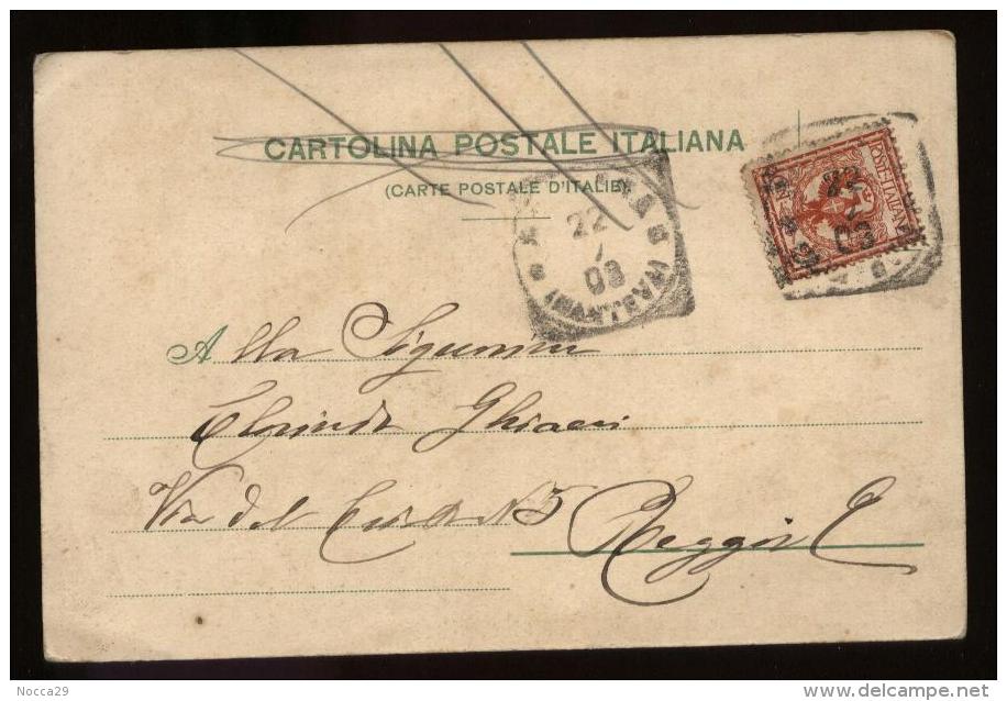 SUZZARA - MANTOVA 1903 - PIAZZA CASTELLO. BELLA ANIMAZIONE! - Mantova