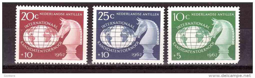 ANTILLE 1962 International Chess Yvert Cat N° 315/17  Absolutely Perfect MNH ** - Chess