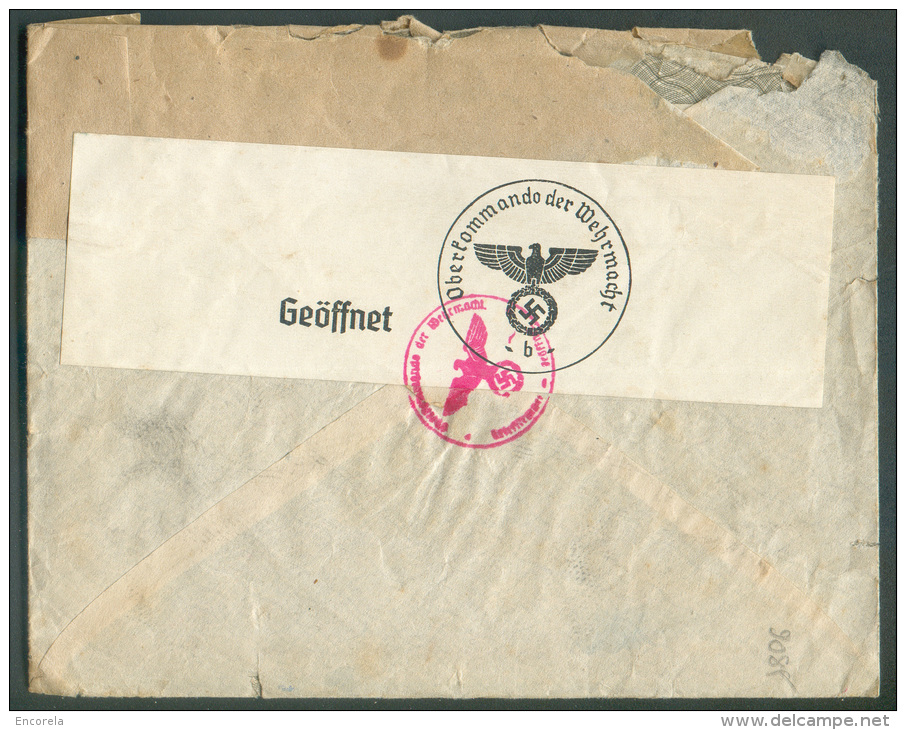 COVER FROM CHINA - CHINE - On Cover - 9085 Censured Cover (with Conten)  From SHANGHAI (Hopital De La Sainte-Famille - P - 1912-1949 République