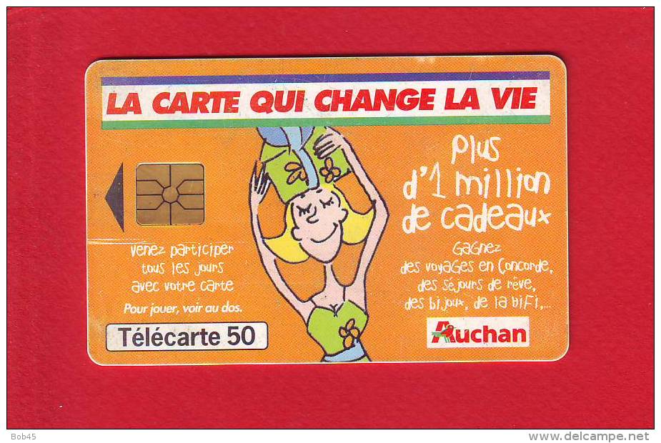 28 - Telecarte Publique Auchan Orange ( F1010 ) - 1999