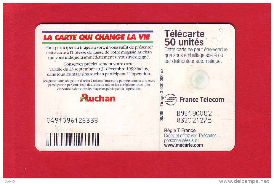28 - Telecarte Publique Auchan Orange ( F1010 ) - 1999