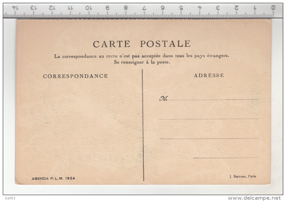 Agenda P. L. M. 1924 - Tunisie. Korbous - Anciens Bains Romains - Tunisie