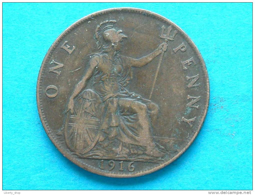 1916 PENNY / KM 810 ( For Grade, Please See Photo ) ! - D. 1 Penny