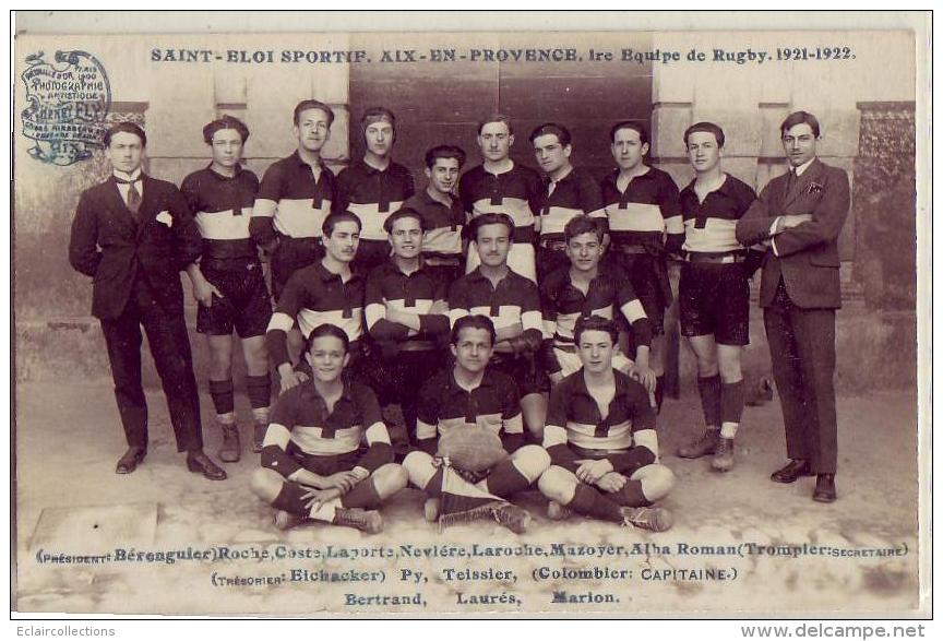 Aix En Provence   13     Equipe De Rugby 1921-1922  St Eloi Sportif - Aix En Provence